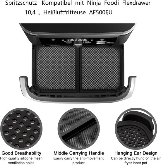 Compatibel met Ninja Foodi Flexdrawer 10,4 l heteluchtfriteuse AF500EU — afbeelding 5