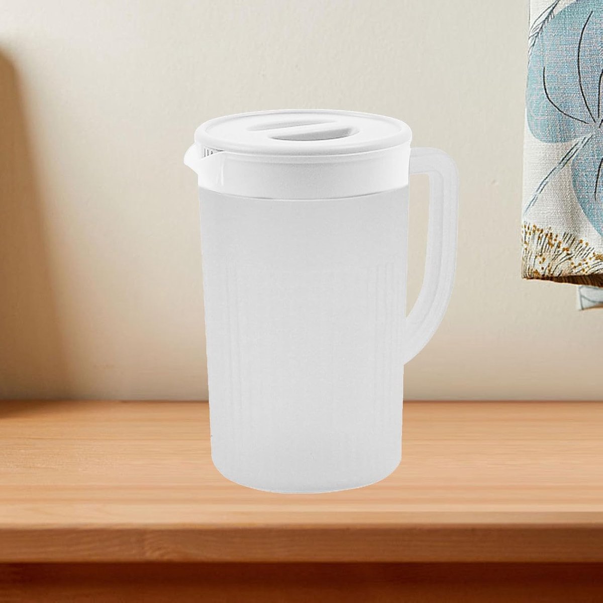 Koudwaterkoker - Waterkan met deksel - Dranken Koelen - Hittebestendig PP-materiaal - 27 Liter - Wit