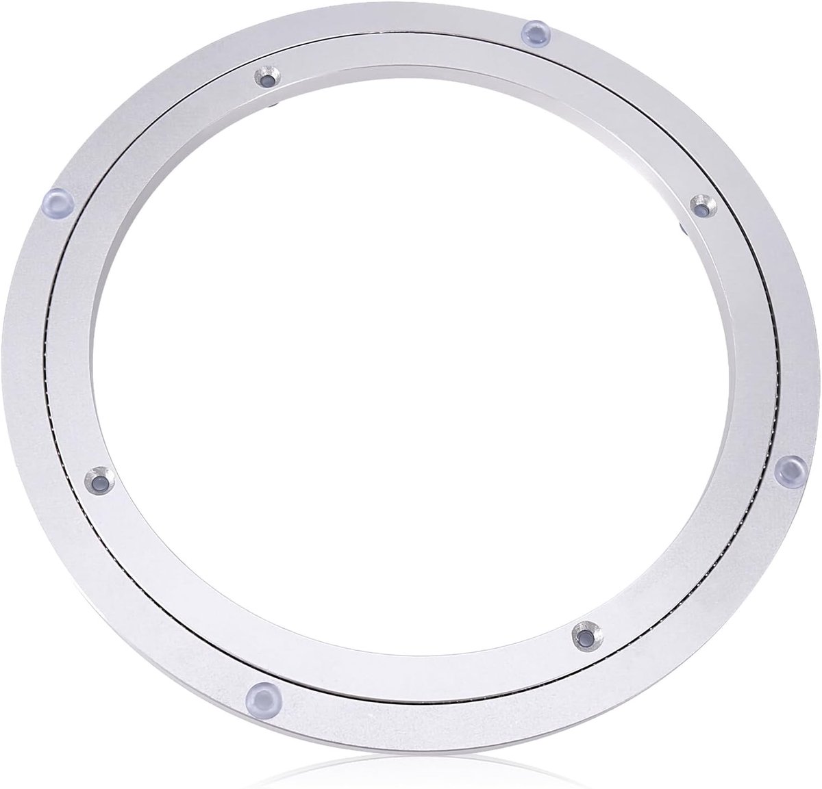 Draaiplateau van aluminiumlegering, ronde eettafel voor restaurant, taartdecoratie, tv-rek (25 cm)