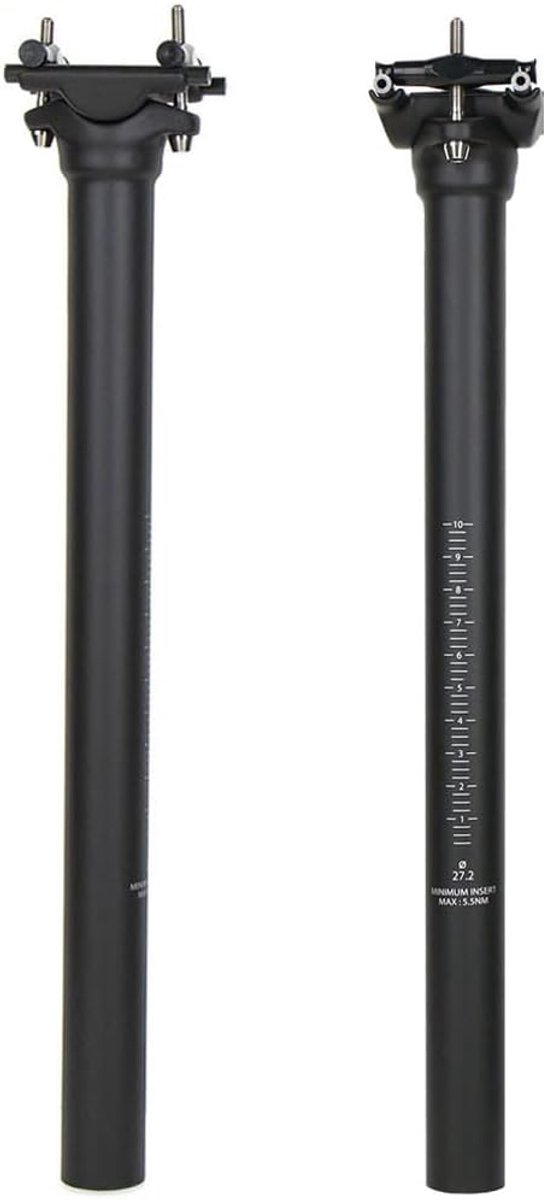 ultralichte full carbon zadelpen racefiets mountainbike zadelpen setback 0 ° UD zwart lengte 350/400 mm rood