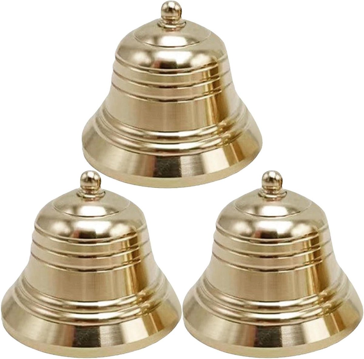 Hangende Belletjes - Deurbel Winkelbel - Decoratie Huis - Klassieke Vintage Stijl - 38 x 38 x 32 mm - Goud