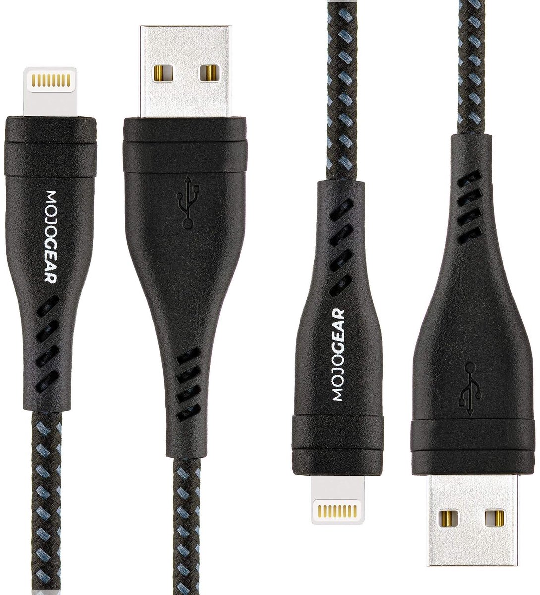 Lightning naar USB kabel - 2-pack - extra sterk - veilig opladen voor Apple apparaten - SnelShoppen