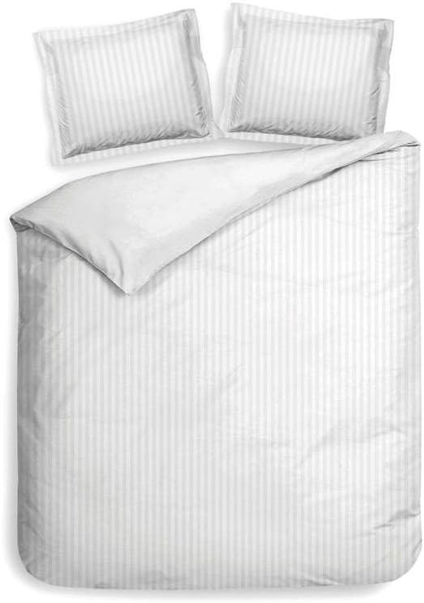 Beddengoed 200 x 220 cm - 100% katoen mako satijn - met 2 kussens 60 x 70 cm - ademend en vochtregulerend - SnelShoppen