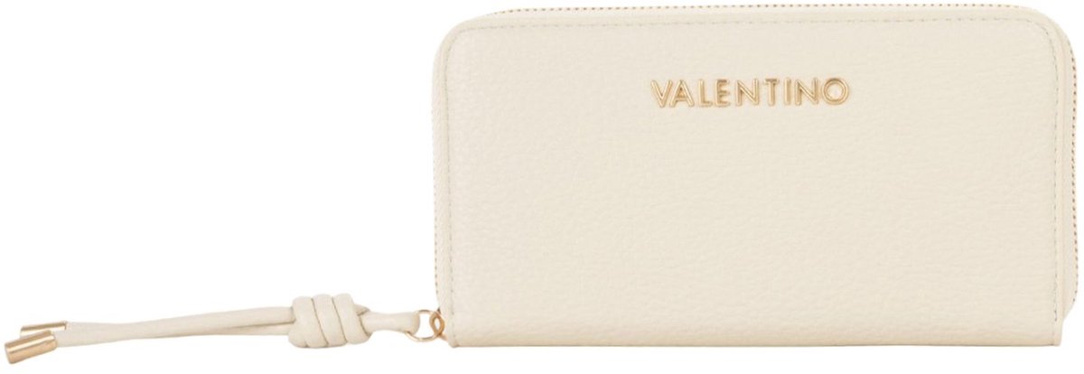 VALENTINO portemonnee Saphira Zip Around Wallet Ecru crème