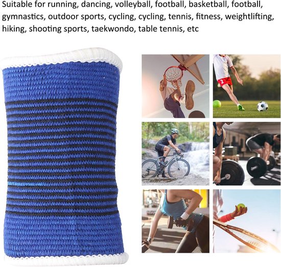 2 Paar Polsbandjes, Comfortabele, Duurzame En Ademende Polsbandjes Geschikt Voor Tennis, Sportschool, Sport, Tendinitis — afbeelding 5