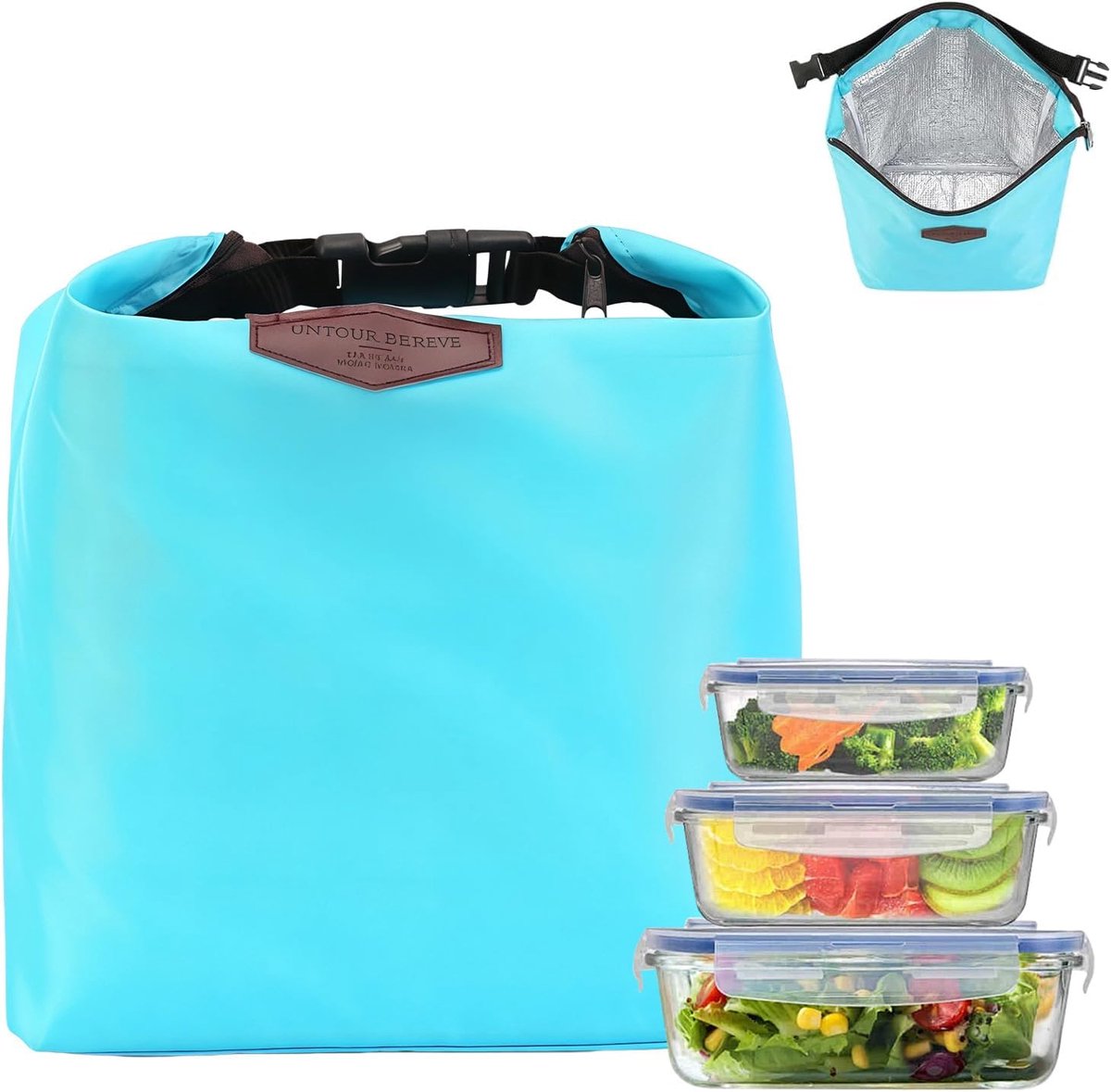 Koeltas klein - opvouwbaar - geïsoleerde thermotas - perfect voor onderweg - ShopVlot