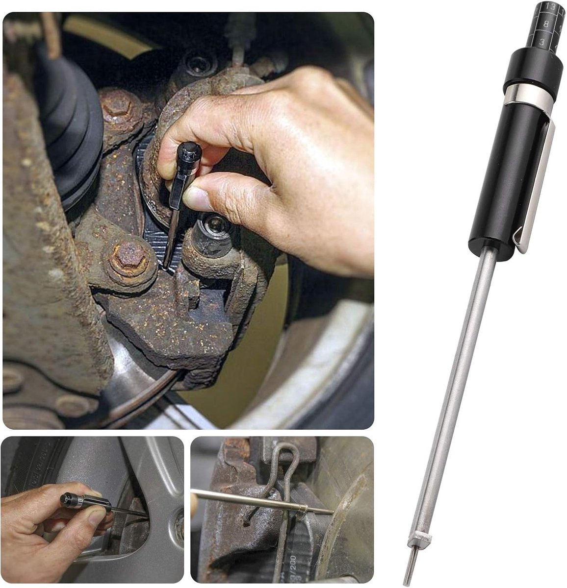 Remblok dikte meter - 6mm schaal - voor binnen- en buitenremblokken - tijdbesparend meetinstrument - ShopVlot