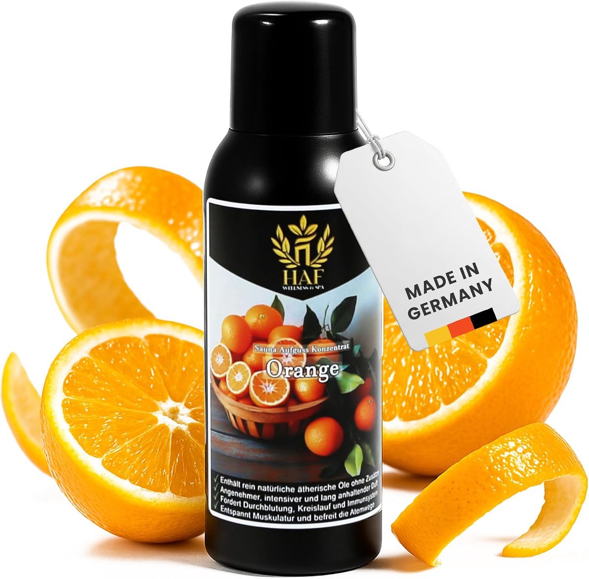 Sauna infusie concentraat 100 ml - Sinaasappel - Natuurlijke etherische oliën - Intensieve geurbeleving - ShopVlot