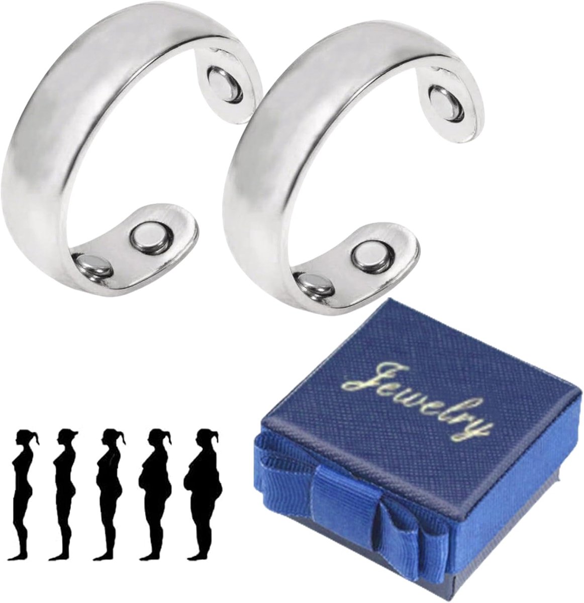 Gezondheid Ring Menopauze - Magneettherapie - Vermindert Stress en Angst - Verbetert Slaapkwaliteit - ShopVlot