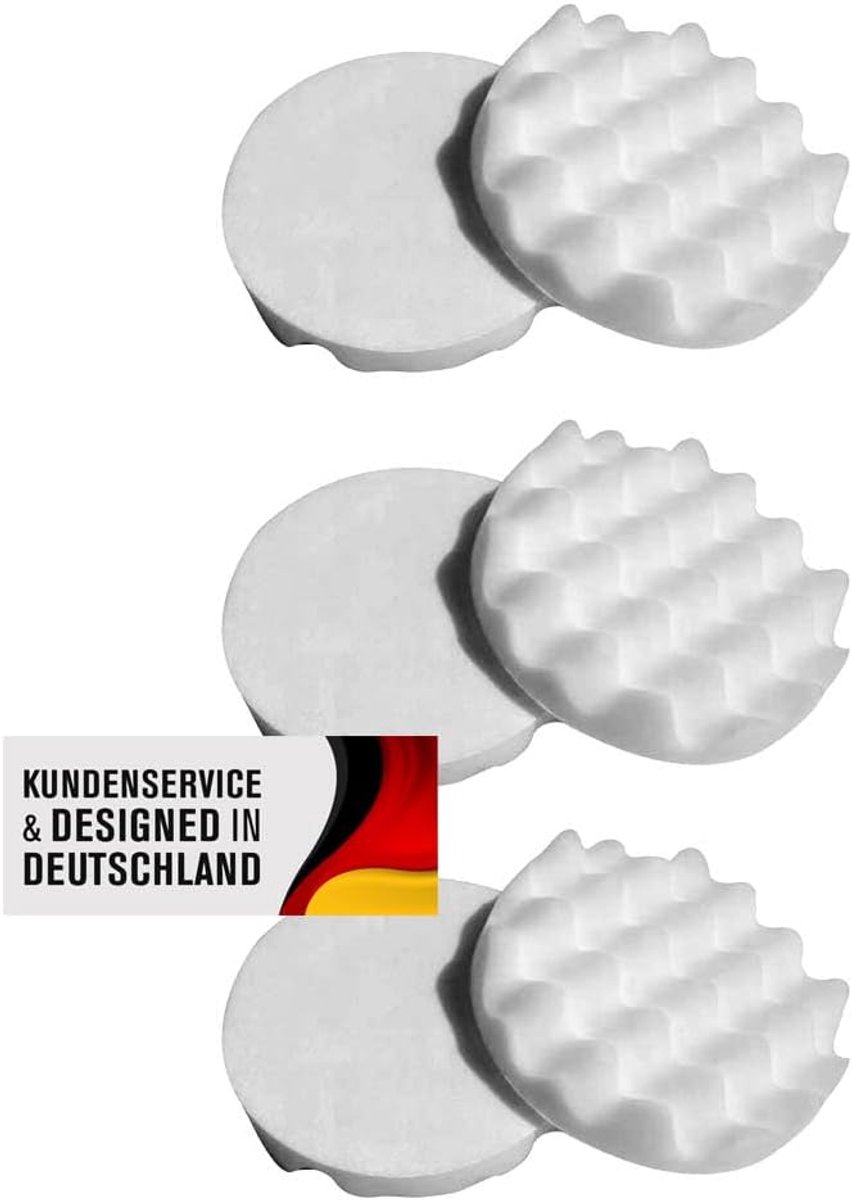 Polijstspons 150 mm - Velcro - Diverse hardheden - Voor schoonmaken en polijsten - ShopVlot