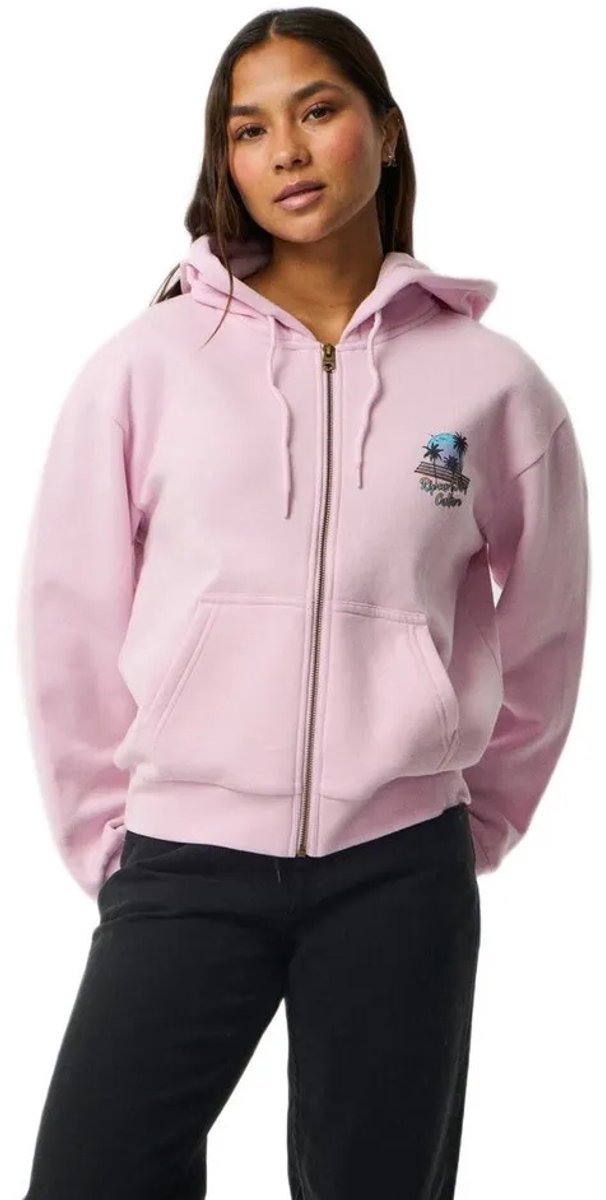 Rip Curl Surf Culture Standard Sweatshirt Met Rits Roze L Vrouw
