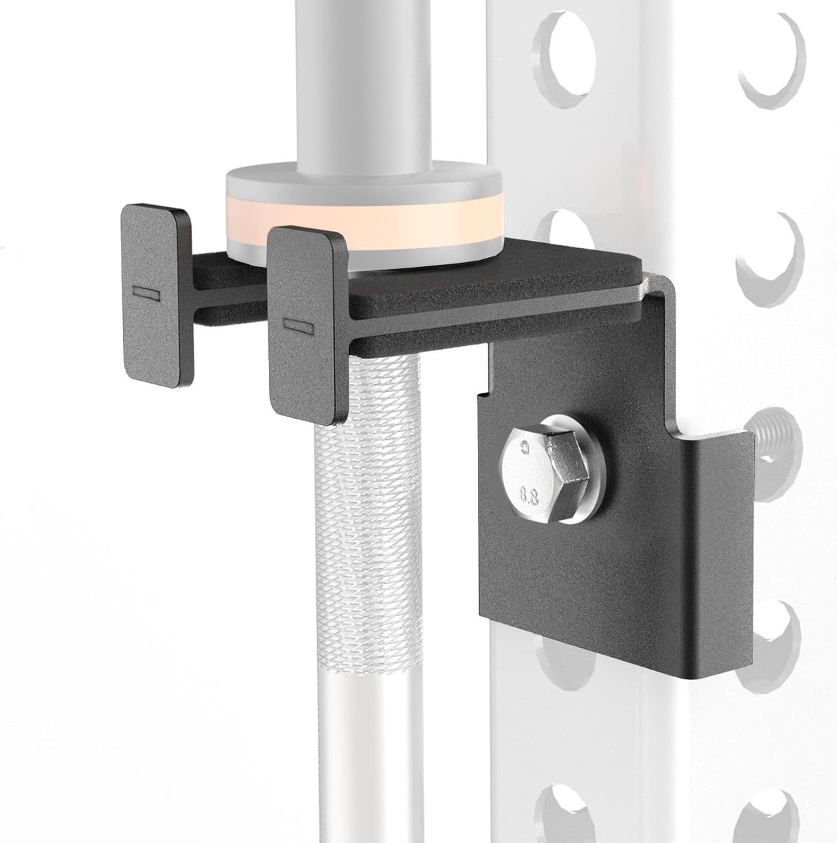 Dumbbell houder voor 3x3 en 2x3 power racks - Heavy duty staal - Bevestiging zonder boren - Ruimtebesparend - ShopVlot