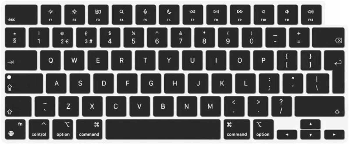 Siliconen toetsenbordhoes MacBook Pro 14" (A2442, A2779) - Europees