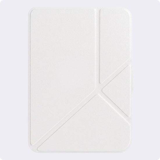 Hoes Geschikt voor Kobo Clara HD - Luxe E-reader Trifold Case - Bescherm Hoesje Book Cover - Wit — afbeelding 5