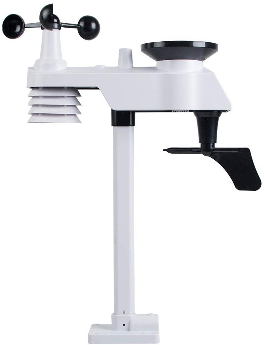 Weerstation Draadloos - Binnen Buiten Sensor - Weer Meten - Multifunctionele Data - 100m Bereik - Wit