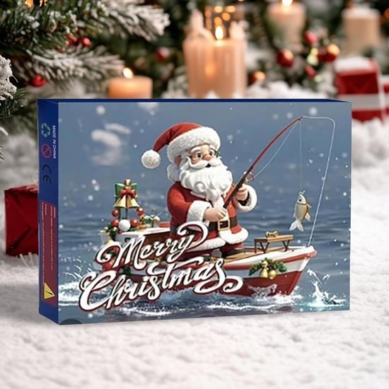 Adventskalender Vissen - Kerst Kalender - Vissers Verrassen - Realistische Kunstaas Set - 24 Dagen - Niet gespecificeerd — afbeelding 3