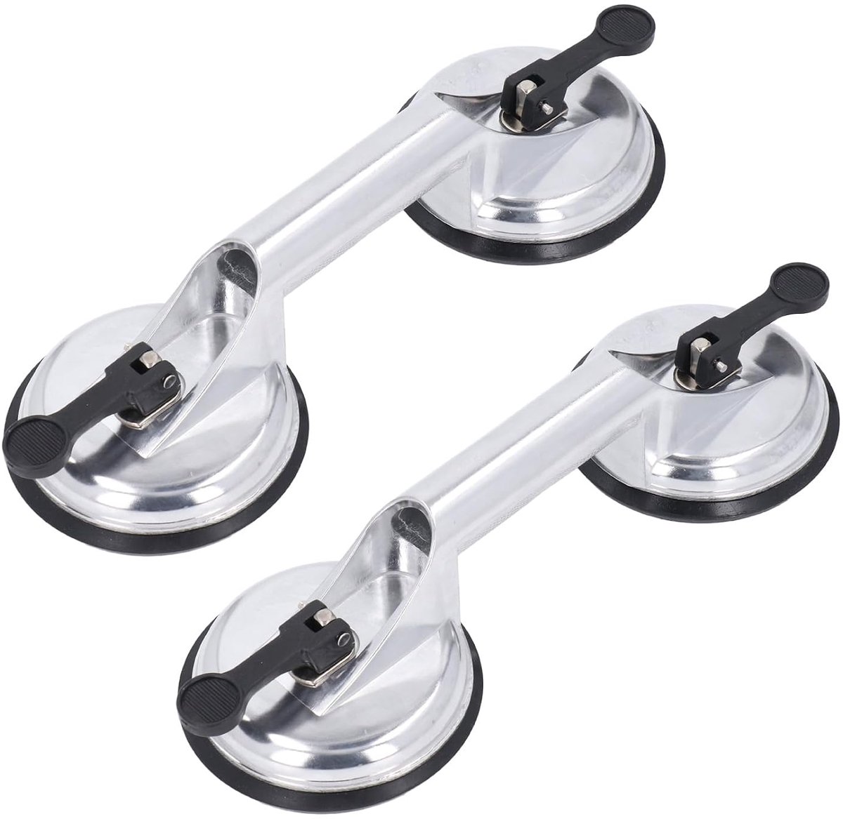 Zuignappen - Glastrekker Lifter - Materiaal Verplaatsen - Dubbele Handgreep - 100kg Draagvermogen - Aluminium