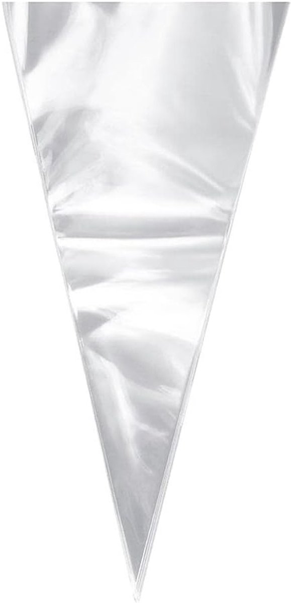 Cone Bags voor Desserts - 50 Transparante Cellofaan Zakjes voor Party Gifts, Biscuit en Snoep Verpakking