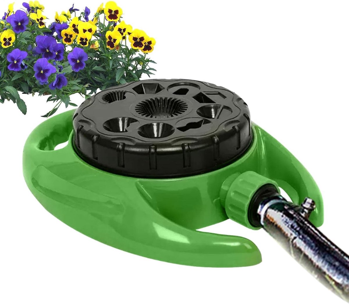 Gazon Sproeier - Automatische Irrigatie - Planten Verzorgen - Verstelbare Sproeihoek - 360 Graden Dekking - Grijs