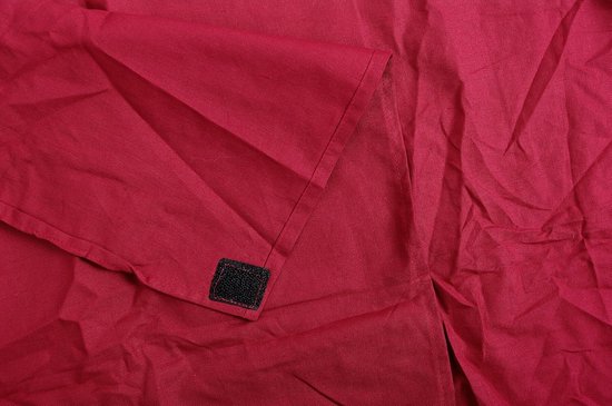 Katoenen Slaapzak Inleg - Reis Laken - Kamperen en Reizen - Mummy Vorm - 225 x 75/45 cm - Bordeaux — afbeelding 2