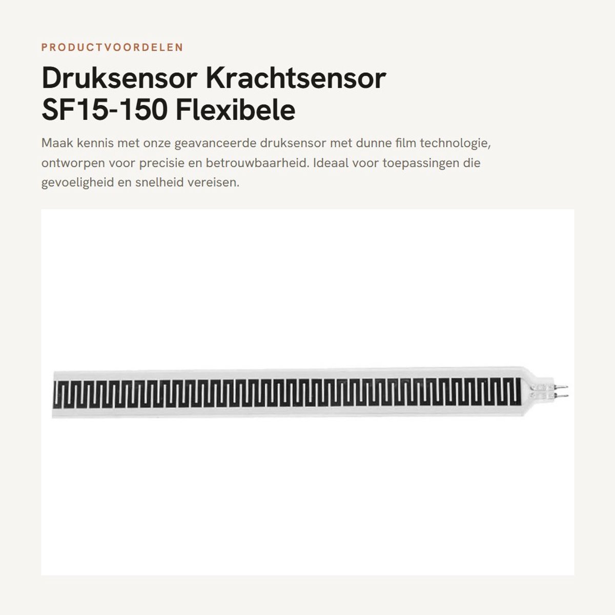 Dailygoods- Druksensor Flexibel - Waterdicht - Ultradun - Krachtmeetweerstand - 10 kg Bereik - Snelle Respons - Lange Levensduur - Krachtmeter