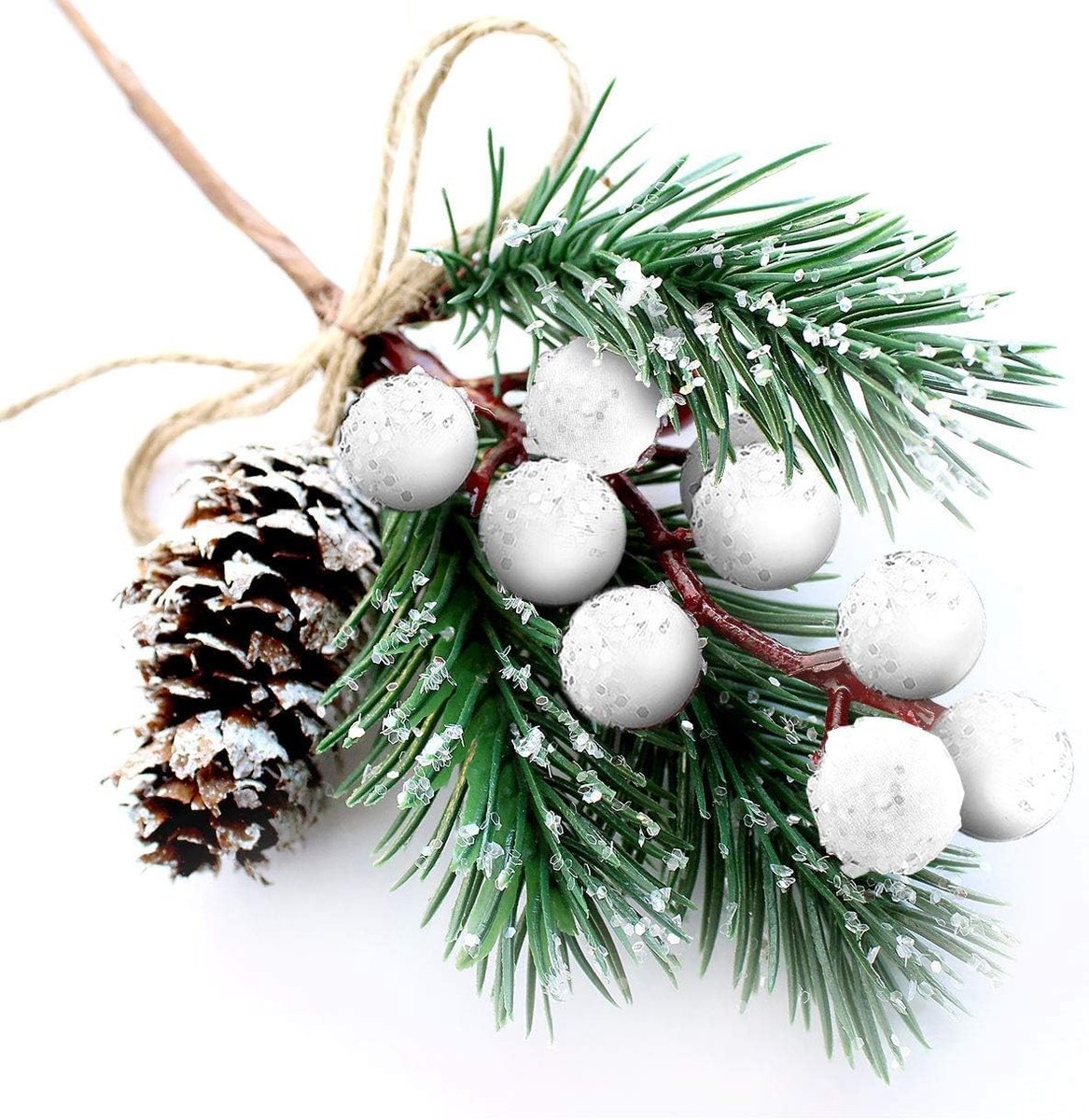 Dailygoods - 10 Stuks Kerstbessen Dennenappels voor Doe-Het-Zelf Ambachten