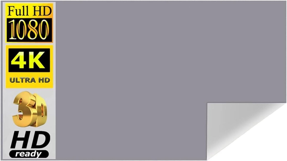 Projectiescherm - Beeld scherm - Thuisbioscoop Films - Hoge Helderheid Doek - 92 Inch - Wit