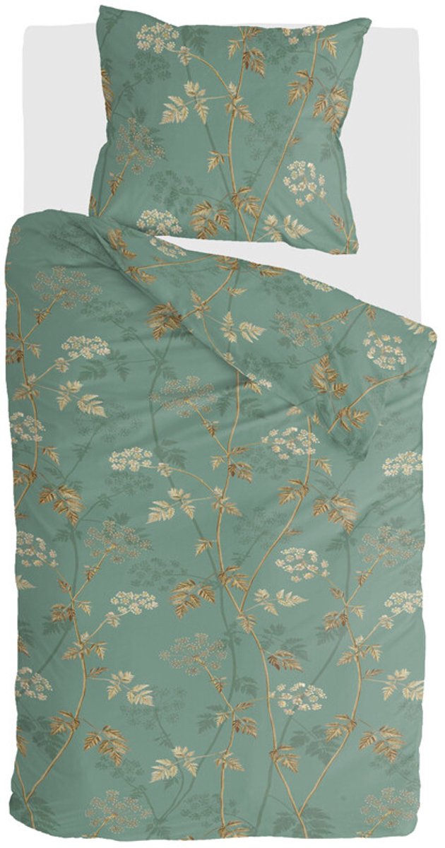 Byrklund Dekbedovertrek Vera - 140x220 - 80% Polyester / 20% Katoen - Groen