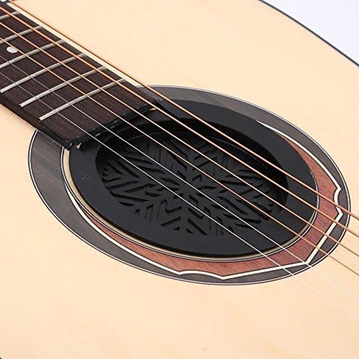 Rubberen klankgatdeksel voor gitaar, geluidsisolatie en bescherming voor 38''/39'' gitaren