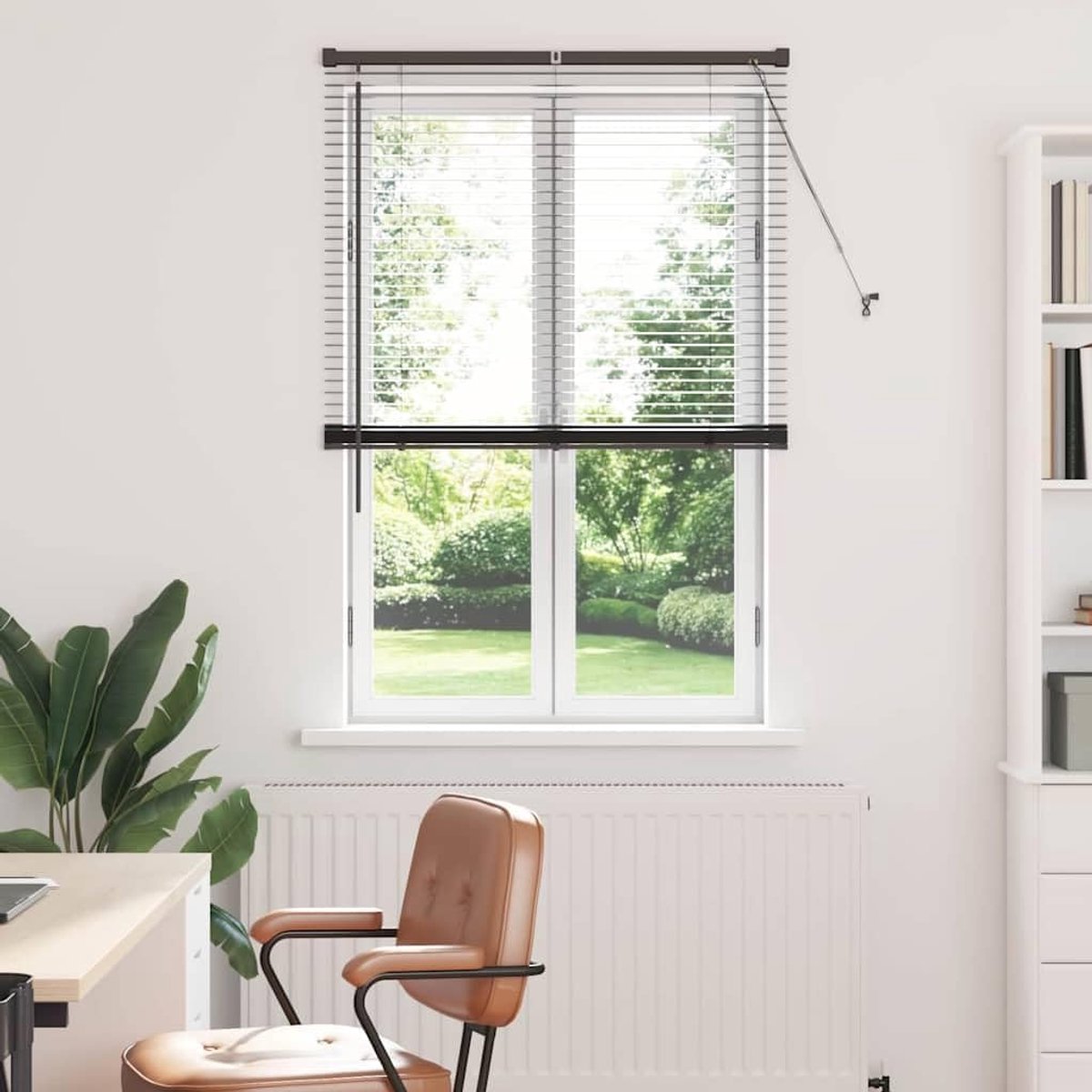 Aluminium Jaloezieën - Raambekleding Binnen - Privacy en Zon - Verstelbare Bladjes - 175 x