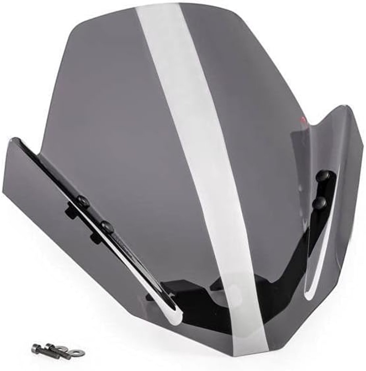 Motor Windscherm - Deflector Donker - Rijcomfort Verbeteren - Virtueel Getest - 3mm Dik - Donker Getint