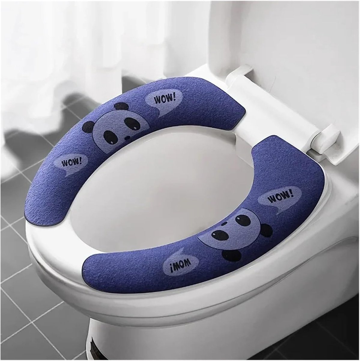 Wc-bril Hoezen - Toilet Zitting - Comfort Zonder Kou - Wasbaar En Zacht - 2 Stuks - Blauw