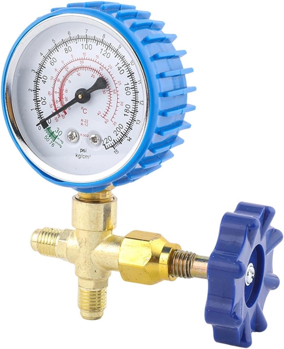 Koelmiddel Drukmeter - Manometer Set - Airco Onderhoud - Lekvrij Ontwerp - 98 x 49 cm - Zwart