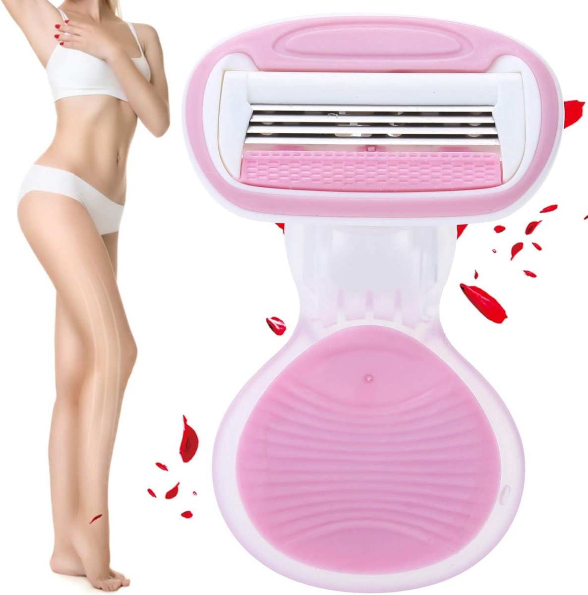 Extra Glad Vrouwen Flexball Reis Scheermes met Reis Etui - Handmatige Lichaamshaar Scheermachine, Epilator en Huidverzorging voor Dames