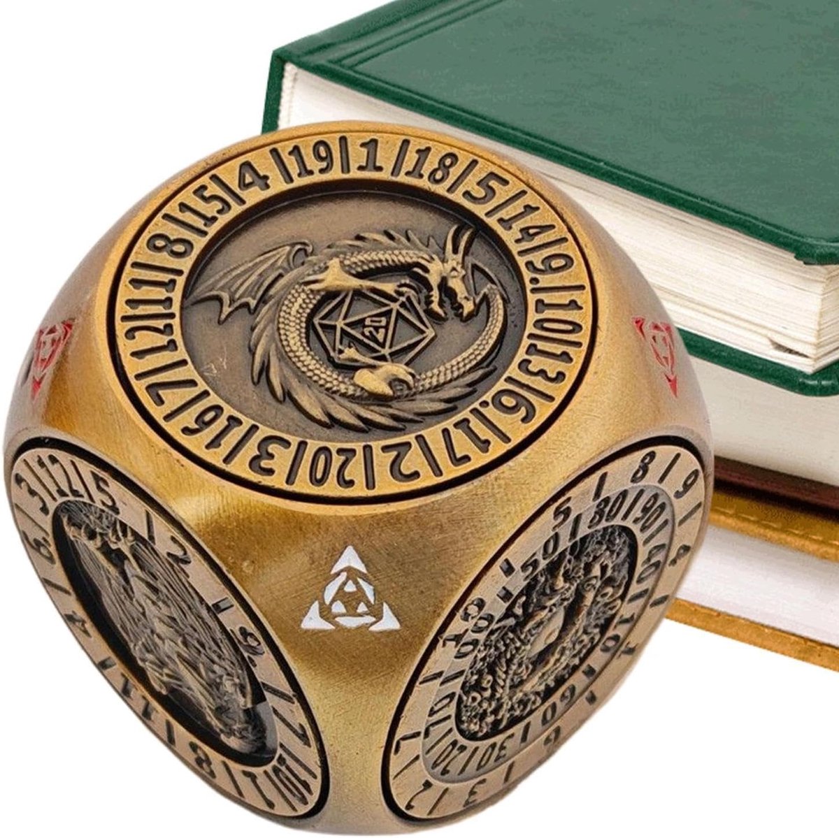 Spinner Dobbelstenen - Metalen Tafelspel - Spelplezier Vergroten - Gyroscoop Mechanisme - 117 cm - Grijs
