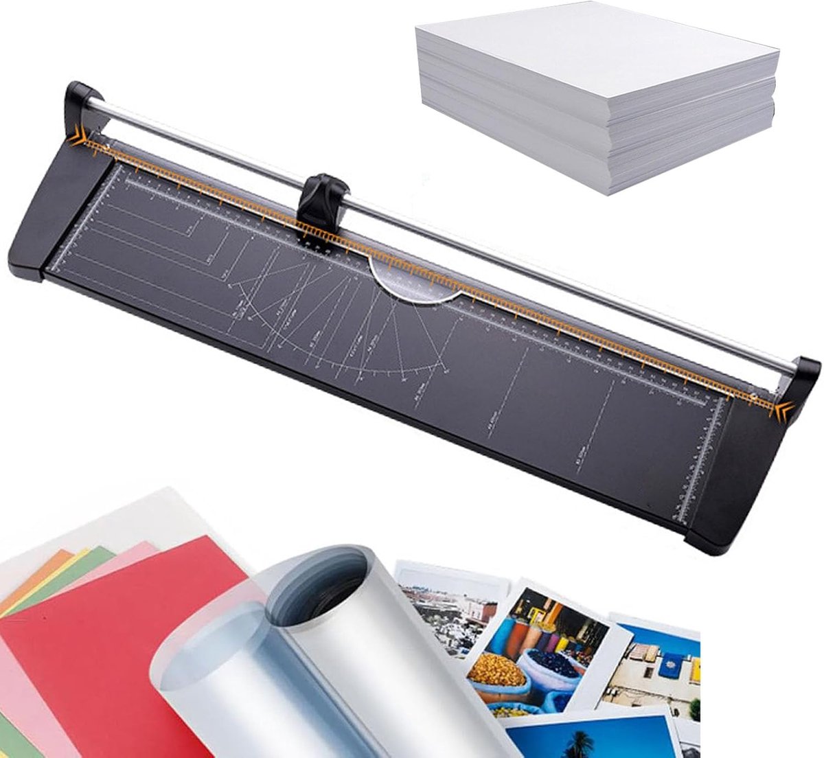 Papier Snijder - Papier Snijmachine - Nauwkeurig Snijden - Stevige Metalen Constructie - A2 Formaat - Zwart