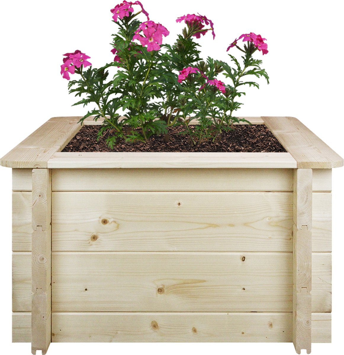 Timbela M616-1 - Houten buitenmoestuin - 58x58xH35 cm