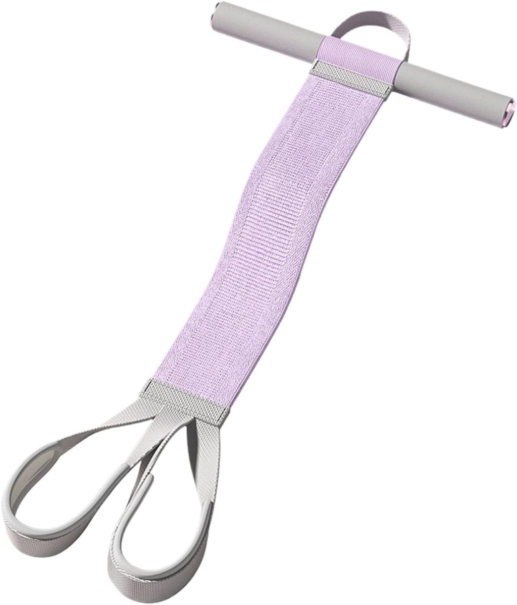 Weerstandsband Set - Fitness Touw - Kracht Training - Niet-Glijdende Handgrepen - 32 x 65 cm - Paars
