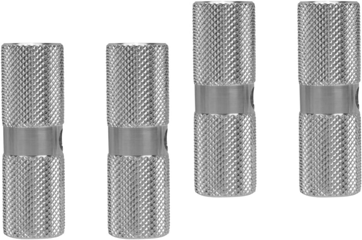 Fiets Voetsteunen - Stuntpinnen - Extra passagier - Aluminium constructie - 7x2.3 cm - Zilver