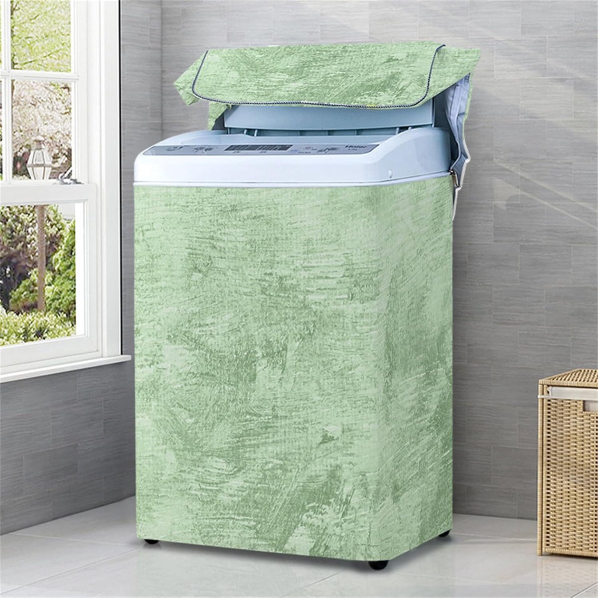 Wasmachinehoes Apparaatbeschermer Apparaten Beschermen Waterdicht en Stofdicht XL 8-9 kg Grijs