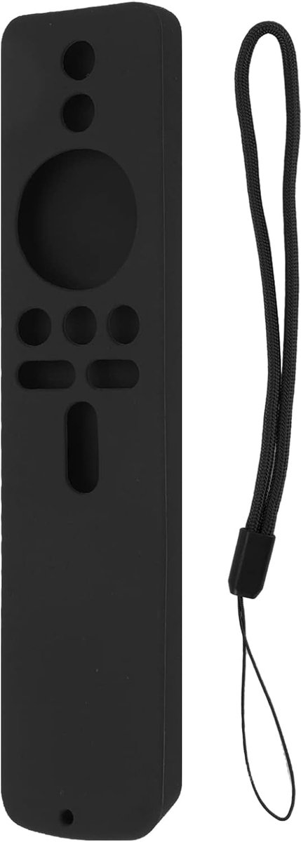 SnelShoppen - Silicone Beschermhoes voor Xiaomi TV Stick 4K - Wasbare Afstandsbediening Cover met Handlus - Niet-slip Design, Duurzaam en Eenvoudig te