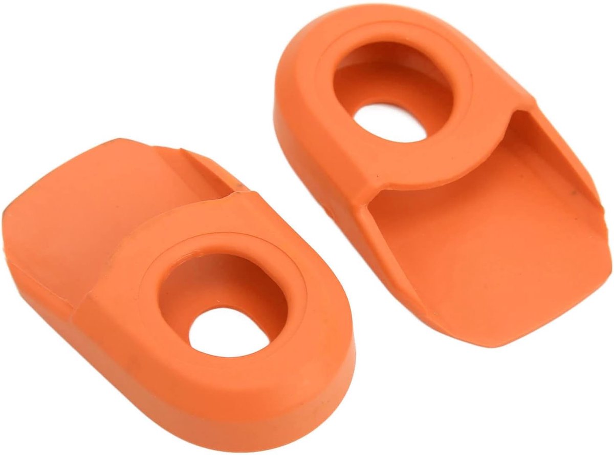 SnelShoppen - 1 Paar Crank Arm Beschermers Fiets Stijlvol Silica Gel Deksel Beschermende Crankset Huls Accessoires voor Bijna Elke Mountainbike en Rac