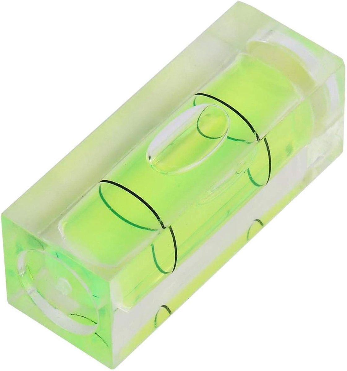 SnelShoppen - Spirit Level, 5Pcs Mini Vierkante Waterpas, Klein Hangend Meetinstrument, 15x15x40mm, Hoge Precisie, Duidelijk Acryl en ABS, Voor Camera