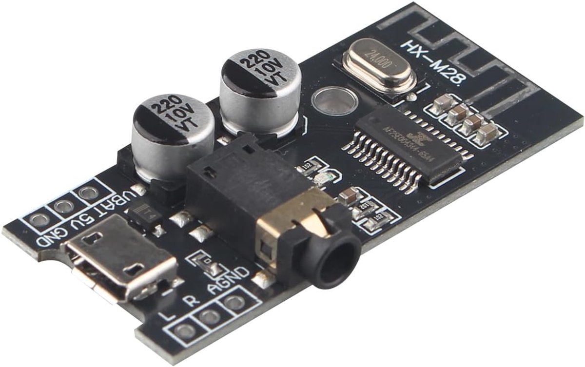 Bluetooth audio receiver - M28 module - draadloos geluidssysteem - eenvoudig zelf te bouwen - ShopVlot