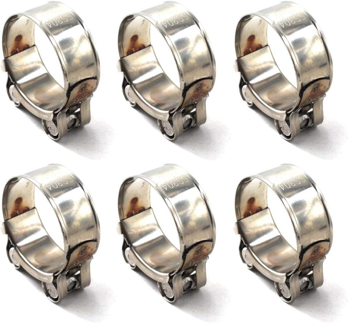 SnelShoppen - T-Bolt Klem 304 RVS Slang Klem Heavy Duty 20-22mm - Duurzaam en Corrosiebestendig voor Bouw, Transport en Marine