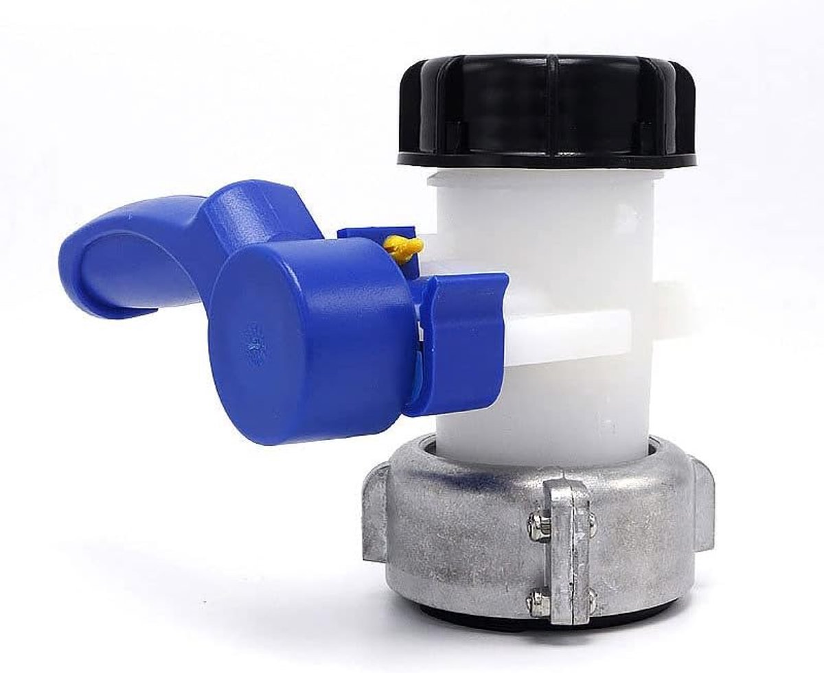 SnelShoppen - IBC Tank Tap Adapter voor IBC Tote Tank, 62mm Slangaansluiting, Tuin, Wateropvang, Afvoeradapter, Tuinaccessoires