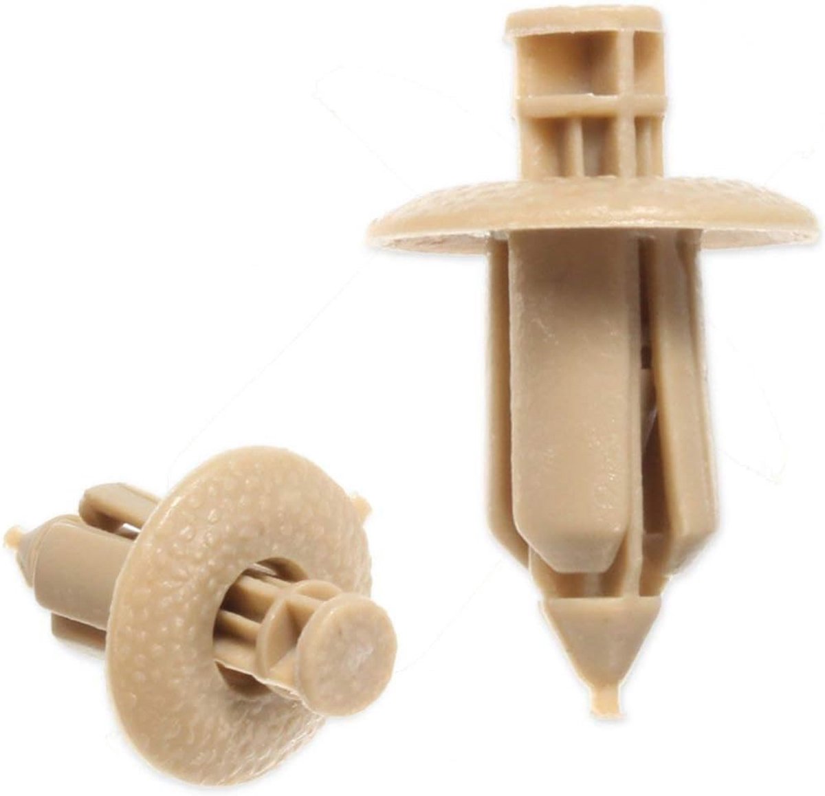SnelShoppen - 10Pcs Plastic Rivet Trim Paneel Auto Bevestigingsclip Beige Voor VOLVO C70 S60 S80 V70 - Hoogwaardige Textuur Plastic Fasteners