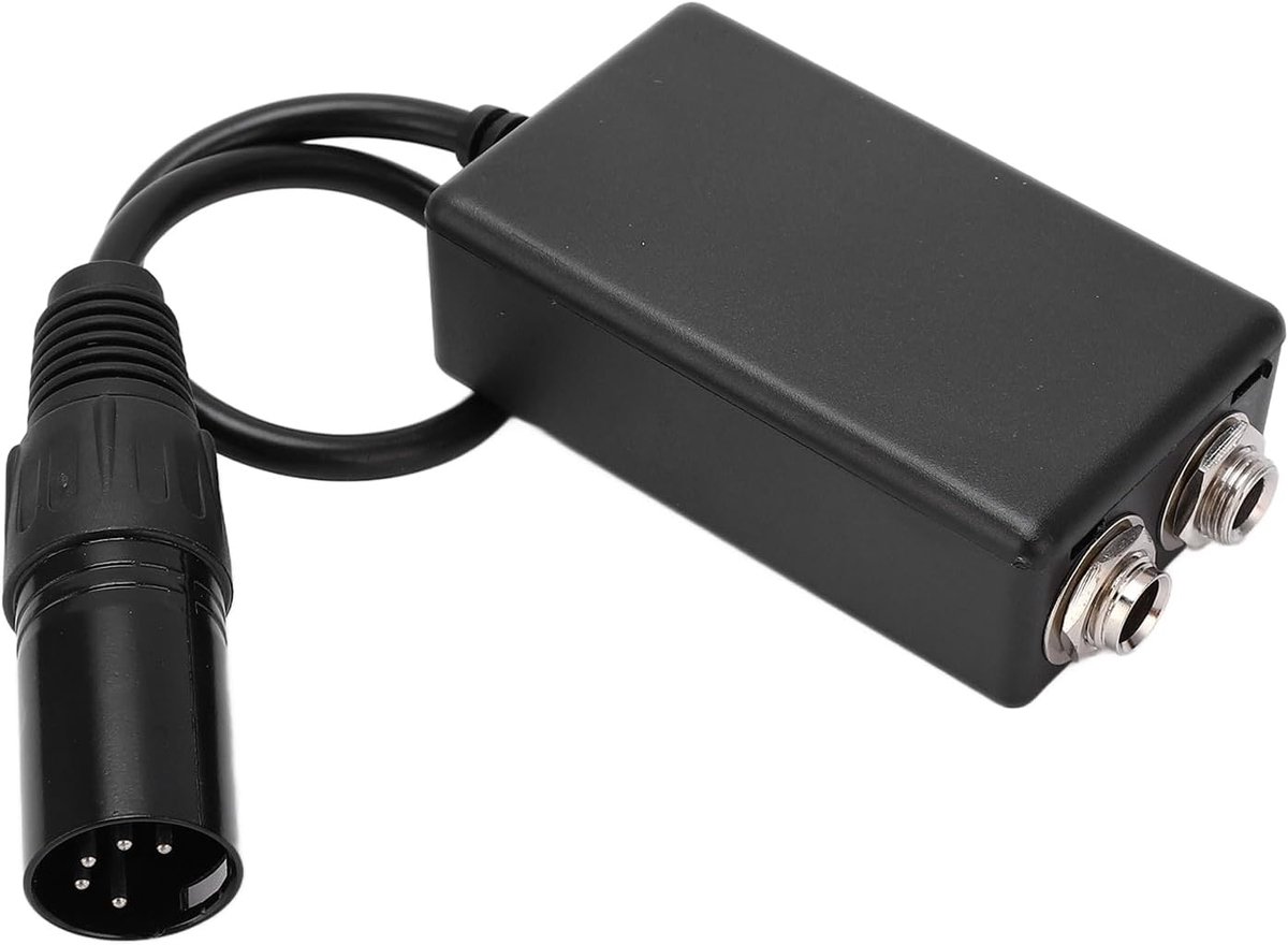 SnelShoppen - Pilot Headset Adapter, Luchtvaart Headset Adapter, GA Dubbele Stekkers naar Airbus XLR 5 Pin Mannelijke Adapter voor Hoofdtelefoon Verle