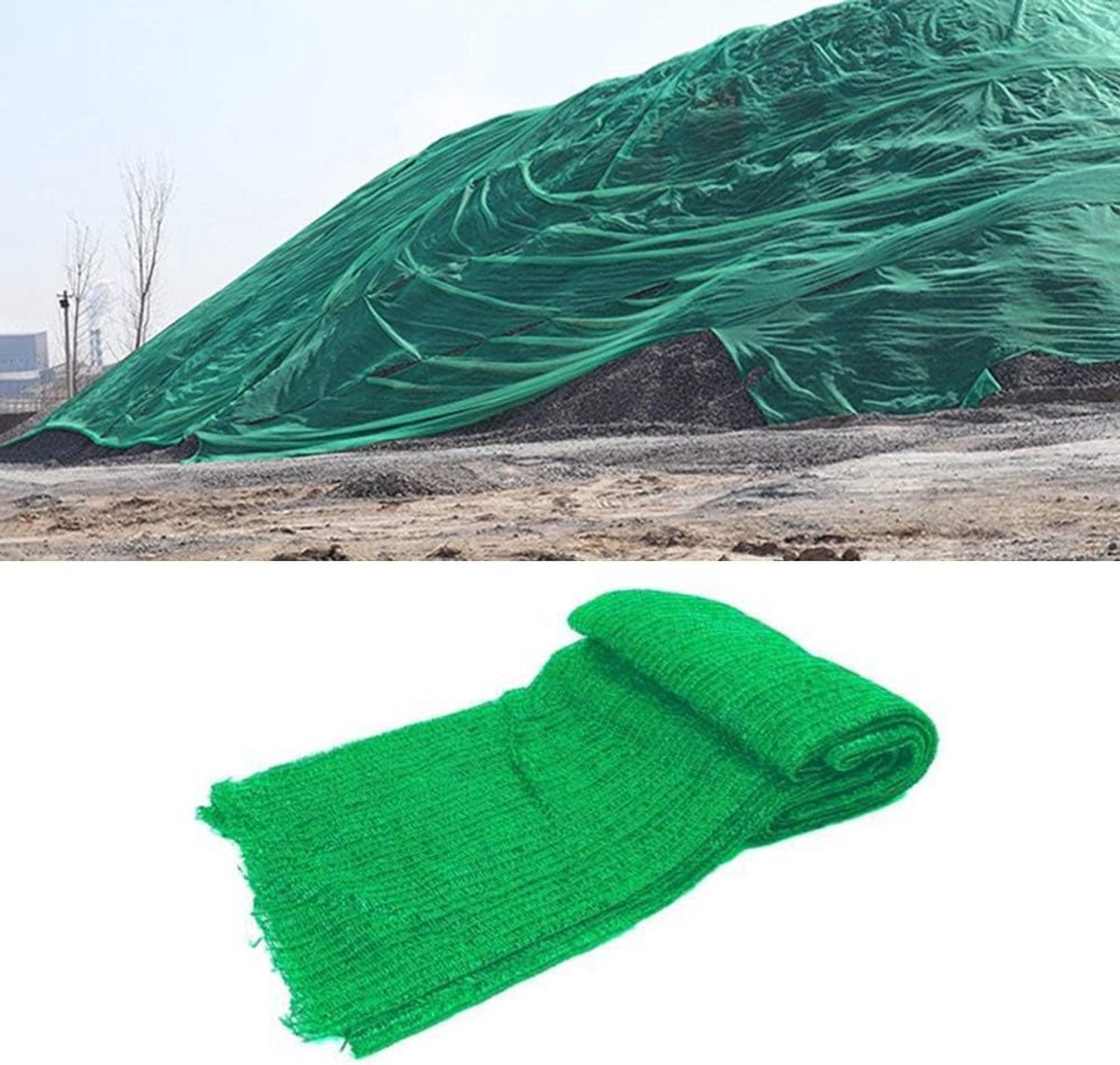 SnelShoppen - Groene Debris Steiger Windbreak Schaduw Tuin Netting Fence - Beschermt Tegen Wind en Zon - Perfect Voor Tuin, Camping en Buitenactivitei