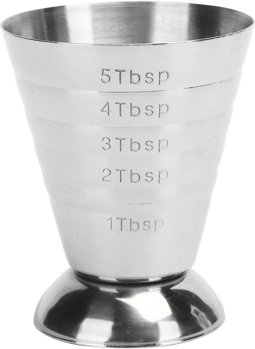 SnelShoppen - 75ml Cocktail Jigger, 5oz RVS Maatbeker met Schaal, Multifunctionele Maatbeker voor Perfecte Cocktailmix, Ideaal voor Bar, Restaurant, T